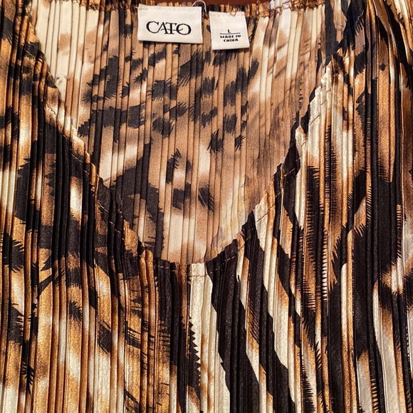 Vintage Animal Print Sleeveless Top by Cato (SZ S to L) - Picture 3 of 8